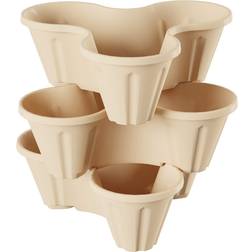 Pure Garden Set of 3 Stacking Planter Tower 3-Tier Space