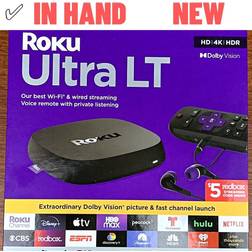 Roku ultra lt streaming device 4k/hdr/dolby vision voice remote private