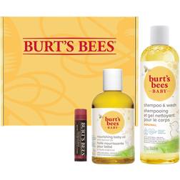 Burt's Bees original baby and mom gift set with nourishing oil, shampoo & was