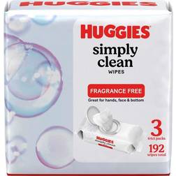 Huggies Simply Clean Wipes 3-pack 192pcs