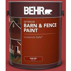 Behr exterior 1 barn oil Wood Paint Red