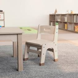 Flash Furniture Beginnings Golden Commercial Grade Wooden Classroom Chairs w/ Foot