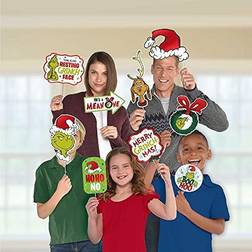 Amscan The Grinch Christmas Photo Props Assorted 13 Pcs