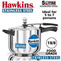 Hawkins Stainless Steel Pressure Cooker, 15.5 D B30