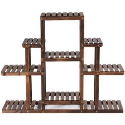 Costway 6-Tier Carbon Baking Plant Stand Plant Display Rack Multifunctional