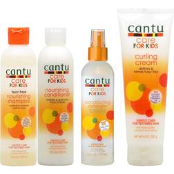 Cantu Care for Kids Shapmoo + Conditioner + Detangler + Curling Cream