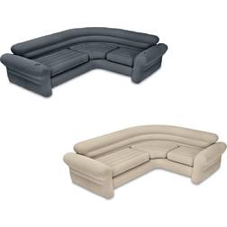 Intex Inflatable Couch Sectional, Gray Inflatable Couch Sectional, Beige