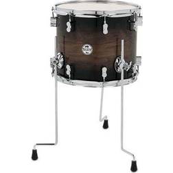 Pdp By Dw Concept Exotic Series Floor Tom Walnut To Charcoal Burst 14 X 12 In