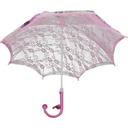Mozlly Umbrella Girls Pink Lace Umbrella
