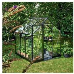 Halls Greenhouses Qube 66 3.8m² 3mm Aluminium Gehärtetes Glas