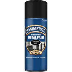 Hammerite Direct to Rush Smooth Finish Metallmaling Svart 0.4L