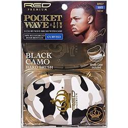 Kiss Premium Pocket Wave X Bow Wow Curved Palm Boar Brush with Case
