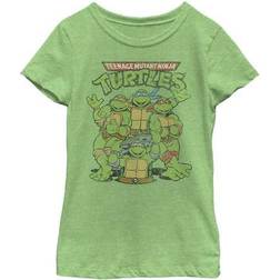 Nickelodeon Girl Teenage Mutant Ninja Turtles Best Friend Shot Graphic Tee Green Apple
