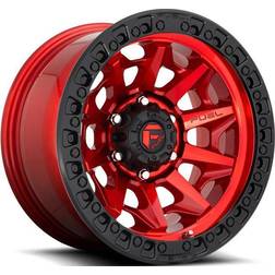 Fuel Off-Road D695 Covert Wheel, 20x10 with 5 on 5.5 Bolt Pattern Red