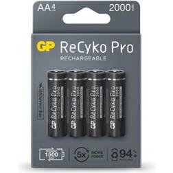 GP Batteries 4x rechargeable AA R6 ReCyko Pro Ni-MH 2000mAh