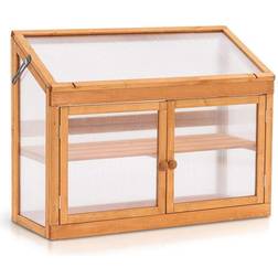 Greenhouse mcombo 1 3 2 2-Tier Outdoor/Indoor Wooden Cold Frame with Shelf