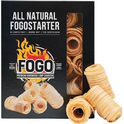 FOGO Premium Hardwood Lump Charcoal Fogostarters Natural Fire Starters 30 Count Box