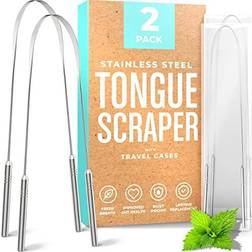 Basic Concepts Tongue Cleaning Scraper Tongue Cleaner Tongue Brush Oral Care Kit