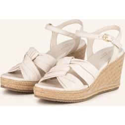 Ted Baker Women's Wedge Espadrille Sandals in White, Carda, Leather