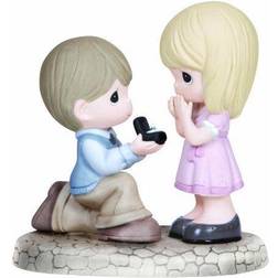 Precious Moments Will You Marry Me Bisque Figurine