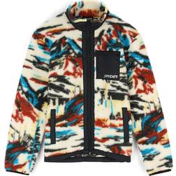 Spyder Men's Sherman Sherpa Fleece Jacket - Vanilla Paint By Numbers