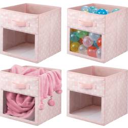mDesign Fabric Nursery/Playroom Closet Storage Organizer Bin Box