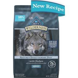 Blue Buffalo Wilderness High Protein Natural Adult Dry Dog Food Wholesome Grains, Chicken 24 Bag