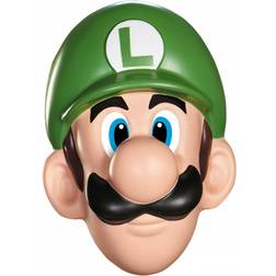 Disguise Luigi Adult Mask Green/Skin Color
