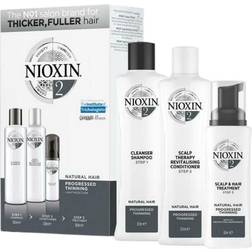 Nioxin system 2 thinning hair kit scalp cleanser, therapy, treatment