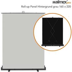 Walimex Pro Roll-up Panel Hintergrund grau 165x220 23207