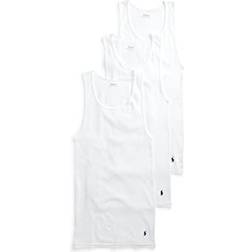 Polo Ralph Lauren Men's Tall Classic Cotton Undershirts 3-pack - White