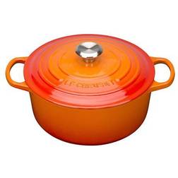 Le Creuset Volcanic Signature Cast Iron with lid 1.4 gal 10.2 "