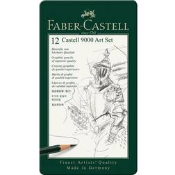 Faber-Castell Castell 9000 Graphite Pencils Art 2H-8B Set 12-pack