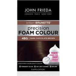 John Frieda Brilliant Brunette Precision Foam Color, Hair Color Foam - 4Bg Dark Chocolate