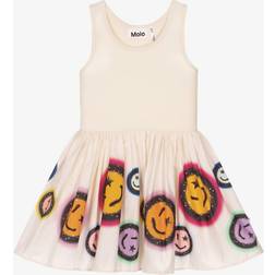 Molo Kids Offwhite dress for girls