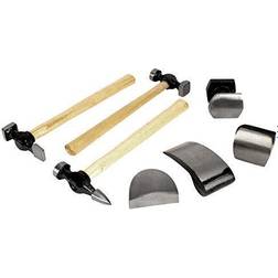 W1007DB 7-Piece Body Repair Kit with Carbon Dollies on Wood Handles