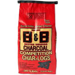 B&B & Charcoal 00106 Competition Char-logs Charcoal Briquettes, 30