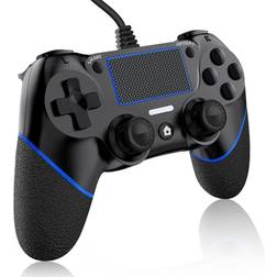 Wired ps-4 controller for pc/play-station 4/pro/slim and windows 10/8/7, dian