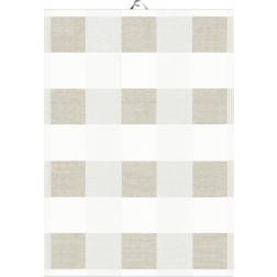 Ekelund Linneväveri Chess Kitchen Towel Beige, Natural (70x50cm)
