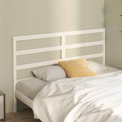 vidaXL white, 126 Solid Wood Pine Bed Headboard