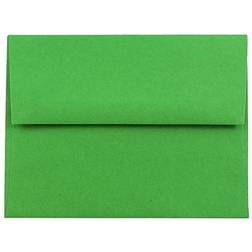 Jam Paper A2 Colored Invitation Envelopes 4 3/8 x 5 3/4 Green Recycled 50/Pack