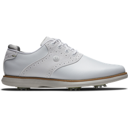 FootJoy Women's Traditions Golf Shoe, White/White