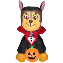 National Tree Company 38" Inflatable Halloween Chase From Paw Black Black