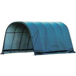 ShelterLogic 12 W H Green Cover Round Style Run-in Shelter