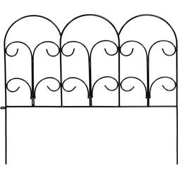 Sunnydaze 5-Panel Victorian Border Fence Set Overall