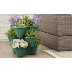 Pure Garden 3 Tier Stacking Planter Tower