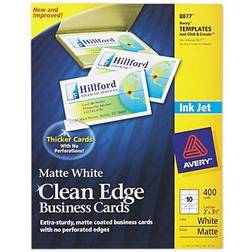 Avery Inkjet Clean-Edge Two-Side Printable Business Cards 2-Sided 400