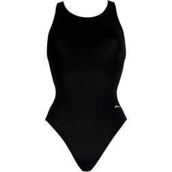 Dolfin Womens Basic Solid Red Performance Back One Piece - Black