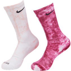 Nike Everyday Plus Cushioned Tie-Dye Crew Socks 2-pack - Multi-Colour