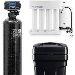 Aquasure Whole House Water Softener/Reverse Osmosis Drinking Water Filter Bundle 32,000 Grains